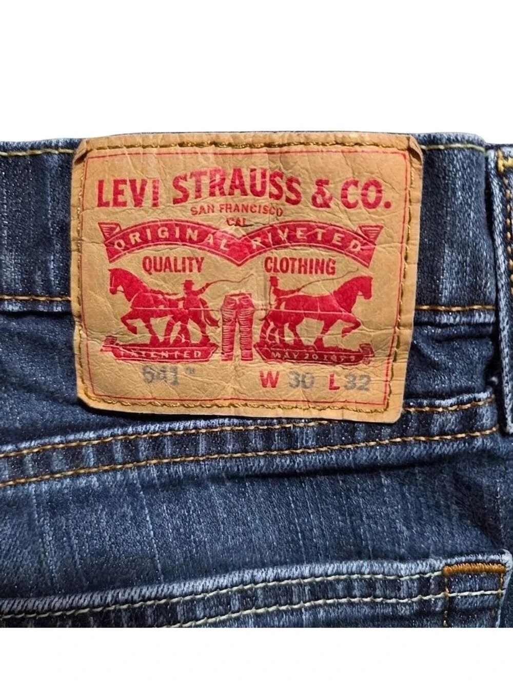Levi's 541 Original Fit Men's Jeans 30W X 32L Dark Wash